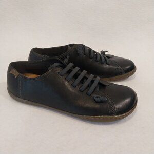 Camper Peu Shoes Womens 39 US 8.5 Black Leather 20848 Walking Barefoot Comfort,